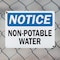 Signmission Non-Potable Water, 10 in W x Rectangle, Plastic OS-2PACK-NS-P-710-L-19556 - alternate 6